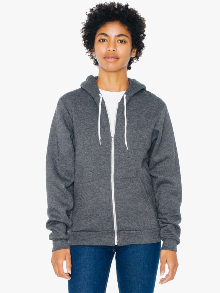AAF497 UNISEX FLEX FLEECE ZIP HOODIE - ajandektargykozpont.h