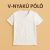 V-nyakú póló