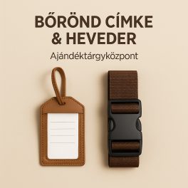 Bőrönd címke & heveder