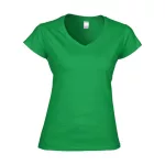 GIL64V00-EX-SOFTSTYLE-LADIES039-V-NECK-T-SHIRT