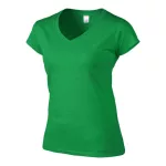 GIL64V00-EX-SOFTSTYLE-LADIES039-V-NECK-T-SHIRT