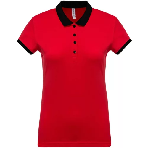 KA259-LADIES-TWO-TONE-PIQUE-POLO-SHIRT