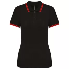 KA273-LADIE039S-2-STRIPED-SHORT-SLEEVED-POLOSHIRT