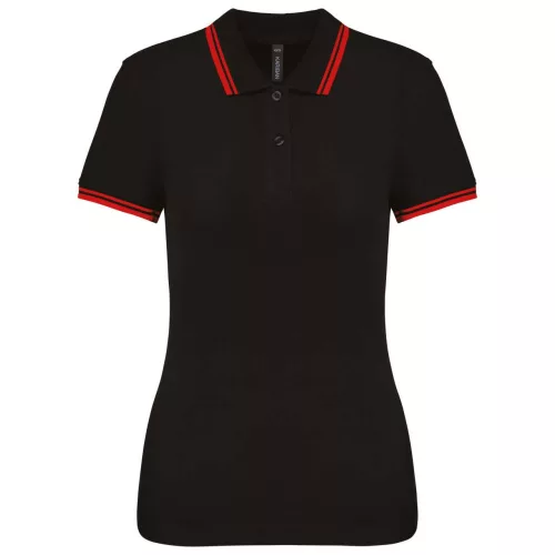 KA273-LADIE039S-2-STRIPED-SHORT-SLEEVED-POLOSHIRT