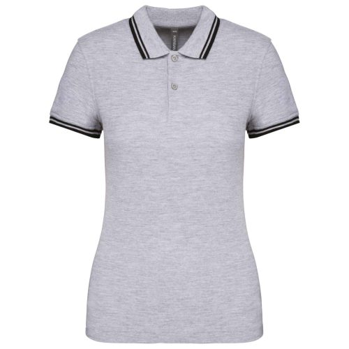 KA273-LADIE039S-2-STRIPED-SHORT-SLEEVED-POLOSHIRT