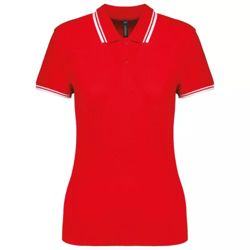 KA273-LADIE039S-2-STRIPED-SHORT-SLEEVED-POLOSHIRT