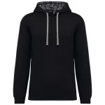 KA4013-UNISEX-CONTRAST-PATTERNED-HOODED-SWEATSHIRT