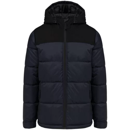 KA6163-UNISEX-BI-TONE-PADDED-JACKET-WITH-HOOD