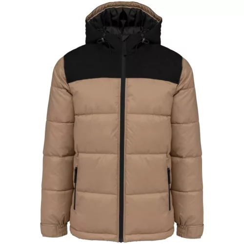 KA6163-UNISEX-BI-TONE-PADDED-JACKET-WITH-HOOD