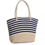 KI0283-JUTE-CANVAS-DUFFEL-SHOPPING-BAG