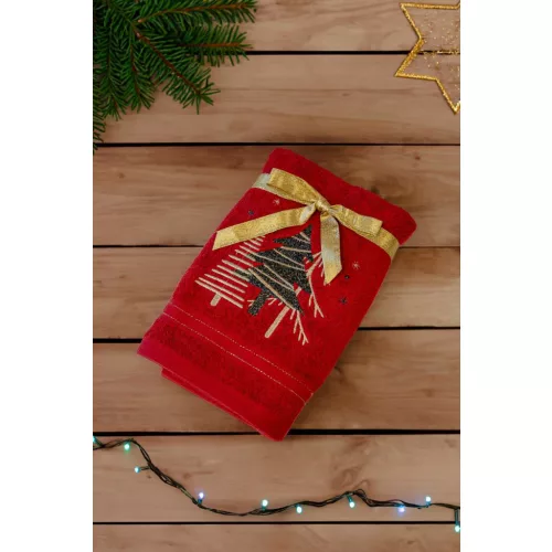 OLXMAS01-OLIMA-CHRISTMAS-TOWEL-PINES