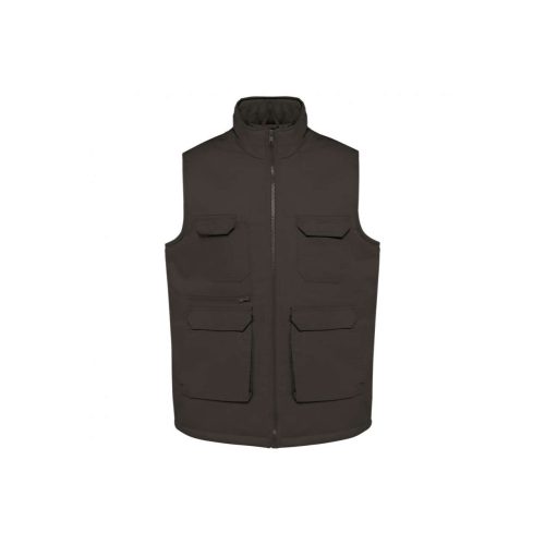 WK607-UNISEX-PADDED-MULTI-POCKET-POLYCOTTON-VEST